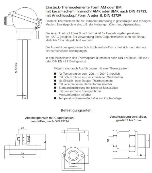 Tematec 热电偶 TE6000 特马泰克 Tematec GmbH