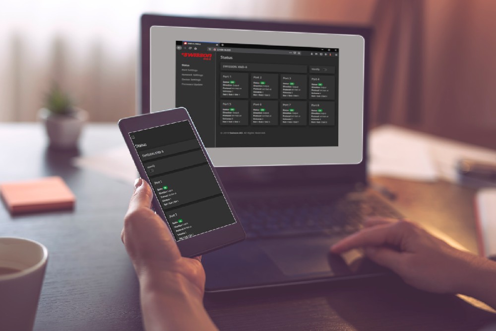 SWISSON XND 节点的 Web 界面