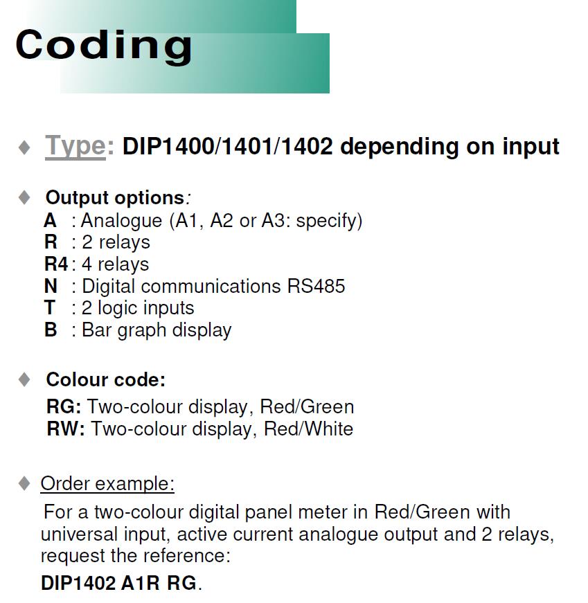 ARDETEM 数显表 - ARDETEM DIP1401-A1R-BICOLORE 数字显示器