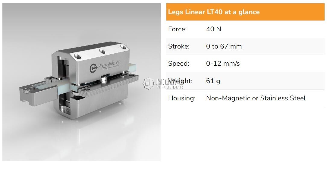 PiezoMotor LTC40 压电马达 直线电机