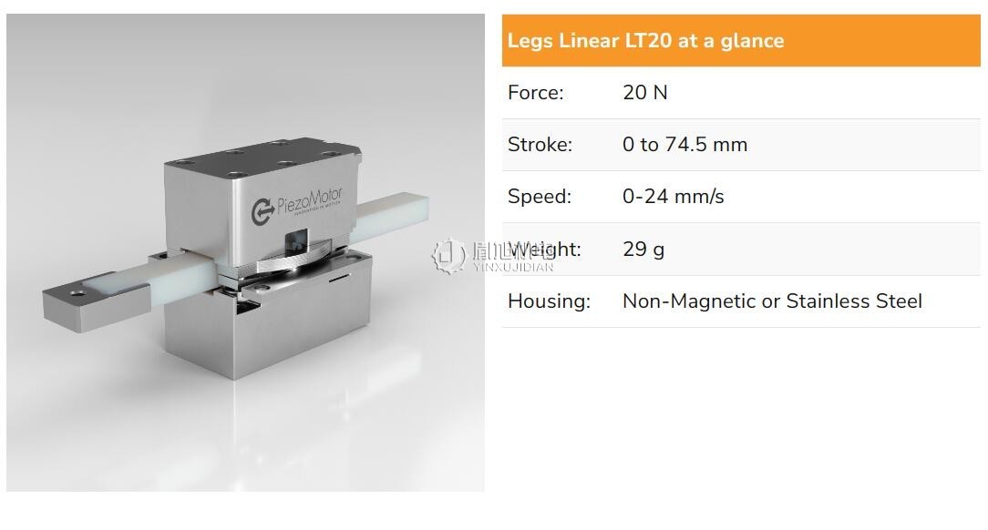PiezoMotor LTC40 压电马达 直线电机
