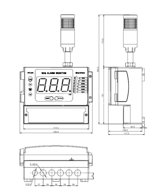 GASTRON GTC-540 - GASTRON气体检测接收器GTC-540