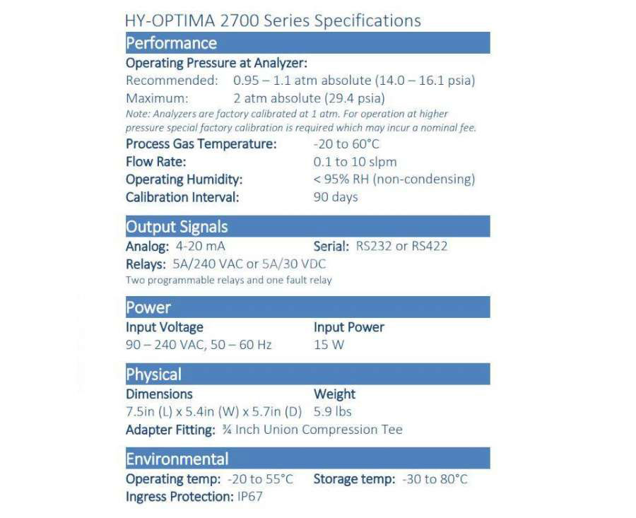 H2SCAN 2700系列 - H2SCAN氢气分析仪2700系列