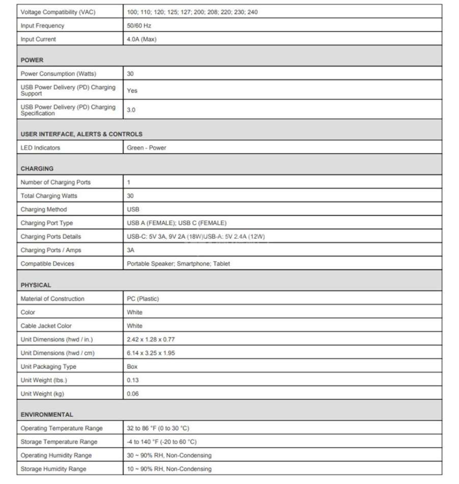 TRIPP LITE车载充电器U280-C02-30W-K TRIPP LITE U280-C02-30W-K