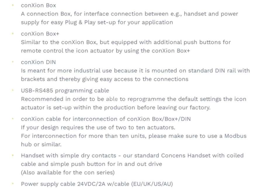 CONCENS执行器（带集成控制器）icon35 icon50 icon60 - CONCENS icon35 icon50 icon60