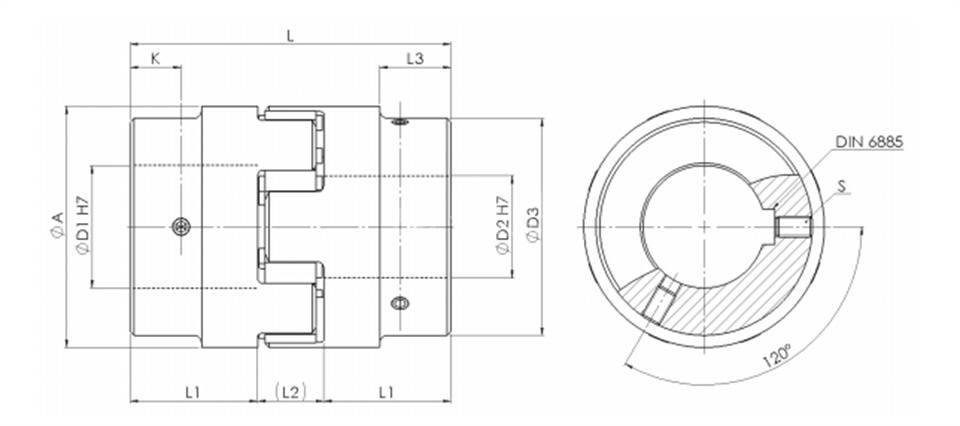 STS带滑键连接的联轴器WKEG - STS WKE G STS带滑键连接的联轴器WKEG - STS WKE G