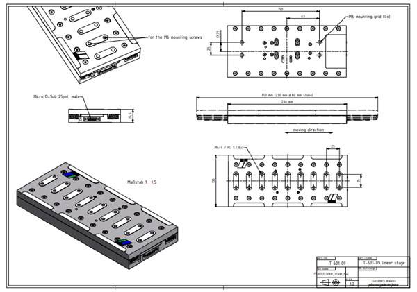 PIEZOSYSTEM JENA定位系统T-601-09 - PIEZOSYSTEM JENA T-601-09