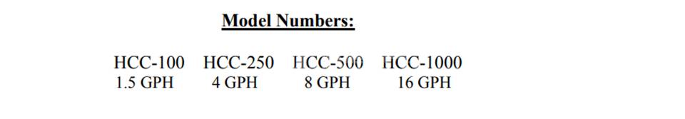 HYDRO校准柱HCC-100 HCC-250 HCC-500 HCC-1000 - HYDRO HCC-100 HCC-250 HCC-500 HCC-1000