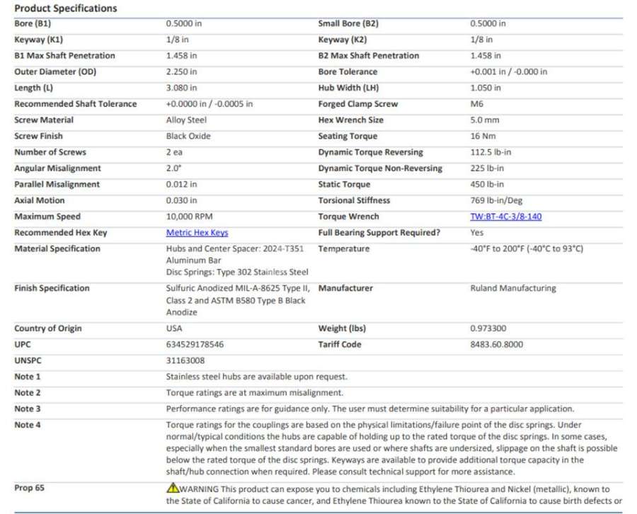 RULAND双盘联轴器DCDK36-8-8-A - RULAND DCDK36-8-8-A
