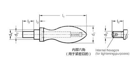 ELESA+GANTER DIN 98-ST-32-E - ELESA+GANTER旋转手柄DIN 98系列DIN 98-ST-32-E