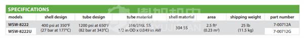 SENTRY WSW-8222 - SENTRY样品冷却器WSW-8222 SENTRY WSW-8222 - SENTRY样品冷却器WSW-8222